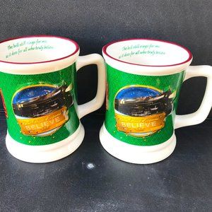 Polar Express  Believe Mugs   Set of 2